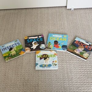 NERDY BABIES Board Book Set - Insects, Space, Ocean, Rocks, Weather